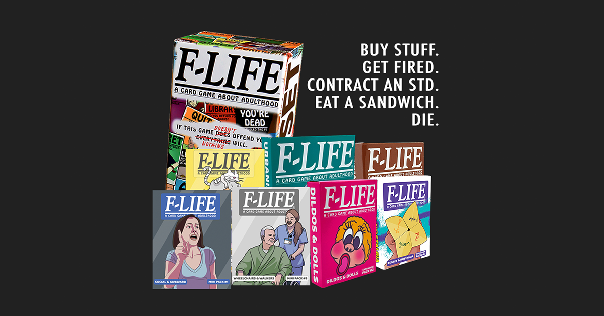 F Life F-Life: A Card Game About Adulthood - Base Game - Mistakes I've Made F ...